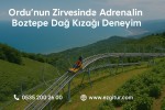 Ordu’nun Zirvesinde Adrenalin: Boztepe Dağ Kızağı Deneyimi