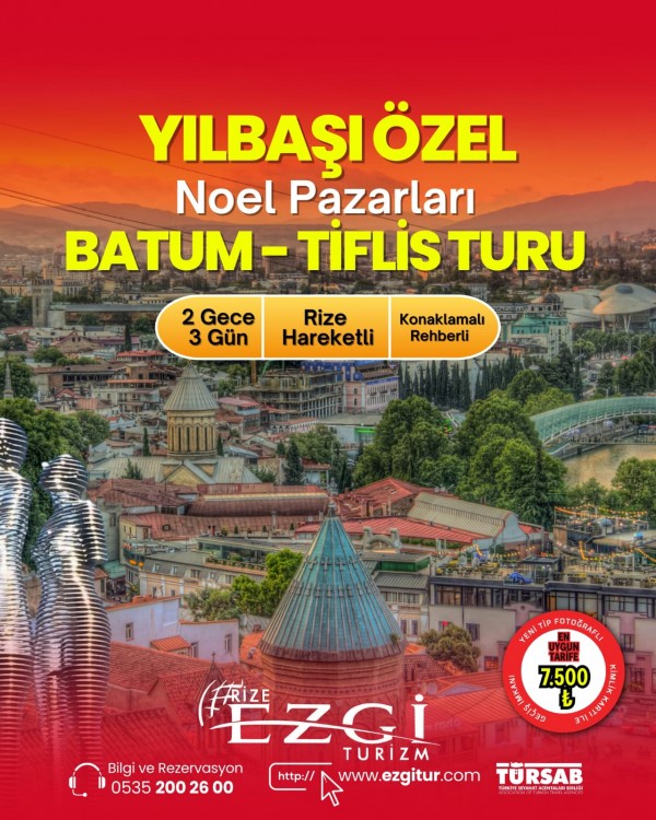 Yılbaşı Özel 2 Gece 3 Gün Tiflis Turu